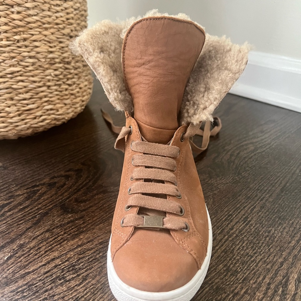 UGG Women's Brown Shearling Sneakers